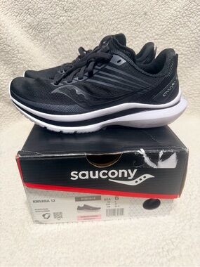 Saucony Black and White Kinvara Running Shoes